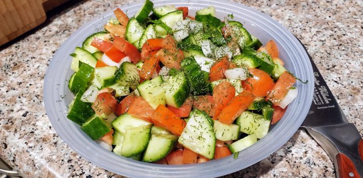 Simple Cucumber & Tomato Salad