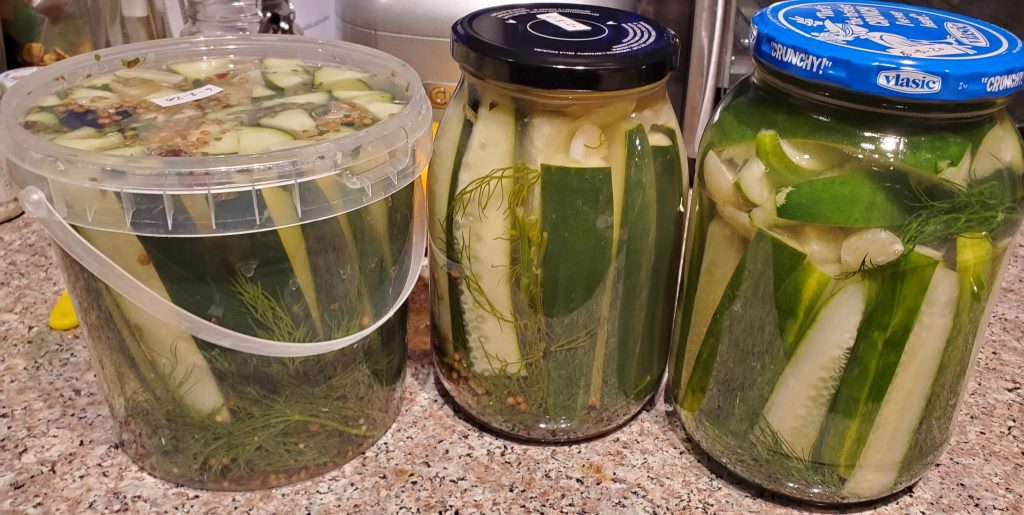 Tonight's pickle batch.